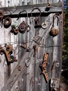 Werkzeug an der Werkstatt�r